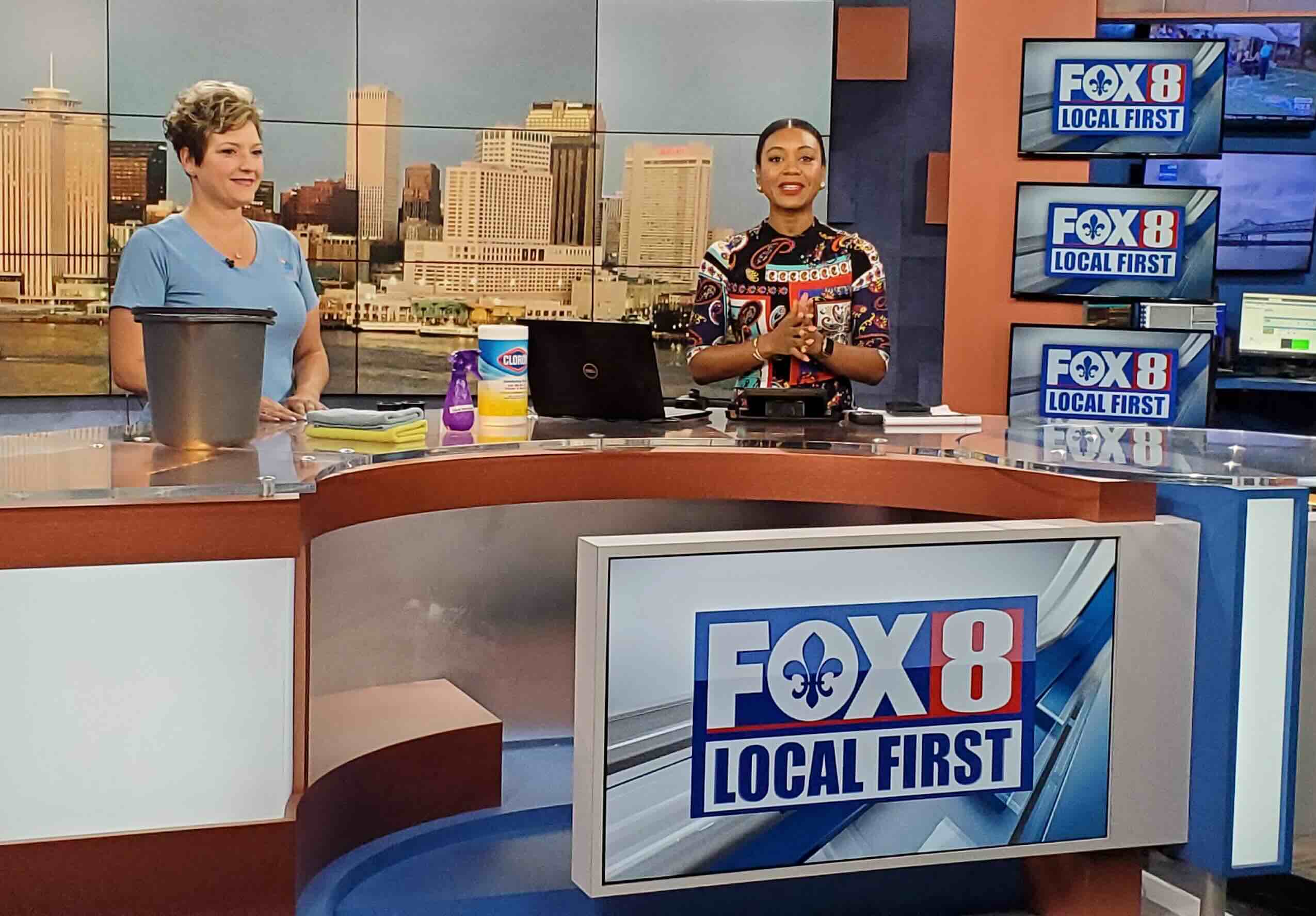 GCSS Fox 8 Interview Noelle Presley, owner of Gulf Coast Shimmer 'N Shine, appears on WVUE-TV Fox 8 in New Orleans, an opportunity coordinated by HEROfarm as part of our public relations efforts.